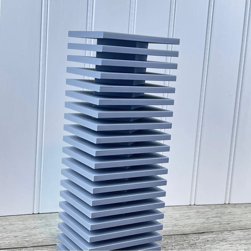 Unique Stacked Vase, The Nado Vase, Flower Vase, Wavy Design, Dried Flowers